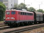 BR 140 792 zieht einen Gterzug aus Richtung Kln Sd durch Kln West (14.07.2008).