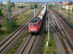 140 043 durchfhrt am 18.09.08 Bitterfeld in Richtung Halle/Leipzig.