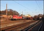 140 214 (9180 6140 214-1 D-DB) hat vermutlich den Leerzug  AUDI-Express , Emden - Ingolstadt-Nord, am Haken. (Westhofen am 18.02.2010)

