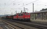 Und noch ein schnes Kastenzehner-Doppel konnte ich am 31.03.2010 in Eichenberg festhalten. 140 850-9 mit 140 774-1 und einem gemischten Gz in Fahrtrichtung Sden.