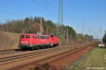 140 070-4 kommt mit 362 896-3 aus Cottbus zurck und haben ihr Ziel Seddin bald erreicht (Diedersdorf 07.04.10)