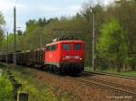 Im direktem Gegenzug am 2.Mai kam 140 790-7 mit einem sehr sehr langem Gterzug Richtung Berlin