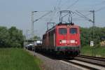 140 861-6 + 140 811-1 mit einem Coilzug in Bornheim am 22.05.2010