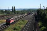 140 043 mit einem gemischten Gterzug am 19.7.2010 in Elze.