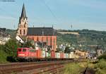 140 450-8 mit dem TEC 42609 (Rotterdam Maasvlakte-Niederglatt(CH))in Oberwesel 20.7.10