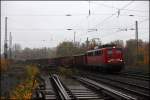 140 585 (9180 6140 585-1 D-DB) rollt langsam durch den ehemaligen Gterbahnhof(?) Bochum-Riemke in Richtung Wanne-Eickel.
