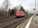 DB 140 459-9 fhrt solo durch Bonn-Beuel am 14.1.11.