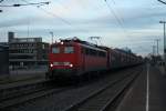 140 495 mit einem Autlogistikzug nach Aachen West am 09.02.11 in Geilenkirchen