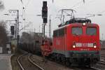 DB Cargo 140 834-3 am 15.2.11 in Duisburg-Bissingheim