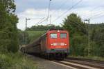 Die 140 002-7 fuhr am 21.06.2011 durch Eilendorf.