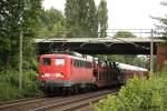 140 537 mit einem Autozug am 21.07.2011 in Limmer.