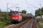 140 184 mit einem Gterzug am 17.09.2011 bei Vhrum.