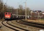 DB 140 291-6 mit Ganzzug Richtung Mnchen, KBS 930 Regensburg - Landshut - Mnchen, fotografiert bei Klham am 17.01.11  