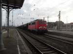 Am 05.04.2012 fuhr 140 801 mit einem leeren Getreidezug in Richtung Magdeburg (Gz Umleiter)