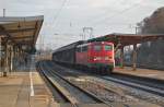 DB Cargo 140 169-4 mit einem H-Wagenzug am 26.11.2011 in Kreiensen