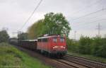 140 600 mit Gterzug am 30.04.2012 in Ahlten