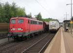 140 535-6 mit gemischtem Gterzug in Fahrtrichtung Seelze.