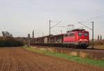 Ende Oktober 2013 war DBSR 140 716 mit EK 53791 HLI G - HG G bei Elze(Han) auf dem Weg Richtung Sden.