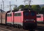 140 791 + 140 805 mit Kohlenzug zur Zentralkokerei Dillingen Saar am 18.04.2014. 
Danke für den netten Gruß!!! Bahnstrecke 3230 Saarbrücken - Karthaus