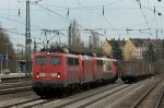 140 590 mit 146 210 & 115 278 sowie 103 235 und 140 528 am 22.03.14 am Münchner Heimeranplatz