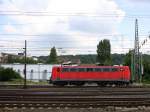 140 837-6 DB fährt als Lokzug von Aachen-West nach Stolberg-Hbf. 
Aufgenommen vom Bahnsteig in Aachen-West bei schönem Sonnenschien am Mittag vom 5.8.2014. 