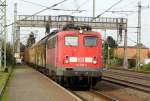 Am 24.09.2014 kam die 140 569-5 von der DB aus Richtung Braunschweig nach Niederndodeleben und fuhr weiter in Richtung Magdeburg .