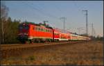 DB 140 539-8 mit dem Pbz am 19.03.2015 durch die Berliner Wuhlheide.