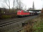 140 597 am 3.3.2007 mit Autotransportzug in Hannover/Limmer Richtung Seelze