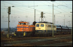 Im März 1995 wurden Röhren für eine Gasleitung südlich von Osnabrück über Lengerich angeliefert. 140100 hatte den Röhrenzug am 11.3.1995 nach Lengerich gebracht. Dort übernahm ihn die TWE Lok V 156 und brachte den Zug in zwei Teilen nach Bad Laer.