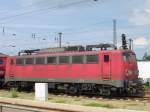 140 782-4 wartete am 24.06.07 im Bahnhof von Wismar auf neue Aufgaben.