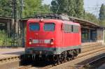 140 442-5 als Leerzug Lz am 11.08.2007 durch den Castrop-Rauxeler Hauptbahnhof.