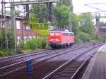 140 502-6 fhrt als Lz durch Hamburg-Harburg.