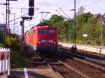 140 876-4 und eine weiter 140 ziehen einen Kohlenzug durch Elmshorn. 24.06.08