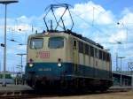 140 423 wartet am 15.06.08 in Plattling auf einen Sonderzug aus Richtung Pleinting (Generator aus dem verlassenen Kraftwerk).