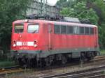 BR 140 728 durchfhrt HH-Harburg ohne Zug in Richtung Sden. (06.08.2008)