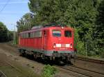 140 668-5 LZ in Bochum Hamme nach Bochum-Prsident,um einen Gterzug abzuholen.(09.09.2008)