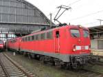 140 874-9 fhrte einen Lokzug von vier 140ern am 31.01.2009 gegen 14:15 durch den Hbf.-Bremen.