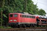 140 772-5 (DB) fhrt am 16. Juni 2009 um 18:52 Uhr mit einem GZ durch Duisburg Neudorf