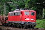 140 857-4 (DB) fhrt am 22. Juni 2009 um 16:53 Uhr mit einem GZ durch Duisburg Neudorf