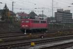 Am 13.11.09 steht die 140 621-4 in Gießen abgestellt und wartet auf den nächsten Einsatz.