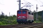 140 806 kommt solo aus Richtung Greifswald nach Stralsund am 24.08.2010