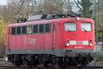 Die 140 600-8 rangiert in Aachen West am 07.11.2010