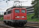 140 680-0 rangiert im Aachener West Bahnhof am 16.7.11