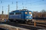 140 037-1 PRESS (140 831-9) stand in Stendal und wartete dort auf ihren nchsten Einsatz. 28.12.2012