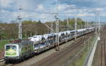 Am 17.04.2017 kam 140 002 mit ihrem Audizug aus Richtung Magdeburg nach Stendal und fuhr weiter in Richtung Wittenberge.