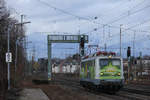 Am 03.02.2021 fuhr Sunrail 140 002 Solo nach Opladen-Mitte durch Solingen-Ohligs. 