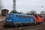 PRESS 140 037 (140 831) wurde am 20.4.13 von RSE 365 733 in Bonn-Beuel durch die Gegend rangiert. 