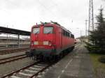 140 003-5 wartet am 19.03.2014 im Bahnhof Riesa