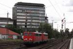 RBH 162 (140 789)+RBH 163 (140 815) am 19.8.13 als Lz in Düsseldorf-Rath.