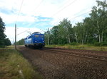 Ein eher seltenes Bild in Frauenhain: Die Baureihe 140 876-4 der Eisenbahngesellschaft Potsdam durchfuhr den Bahnhof als Leerzug am 18.06.2016.